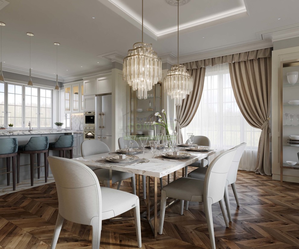 Дом в современной классике 350м2