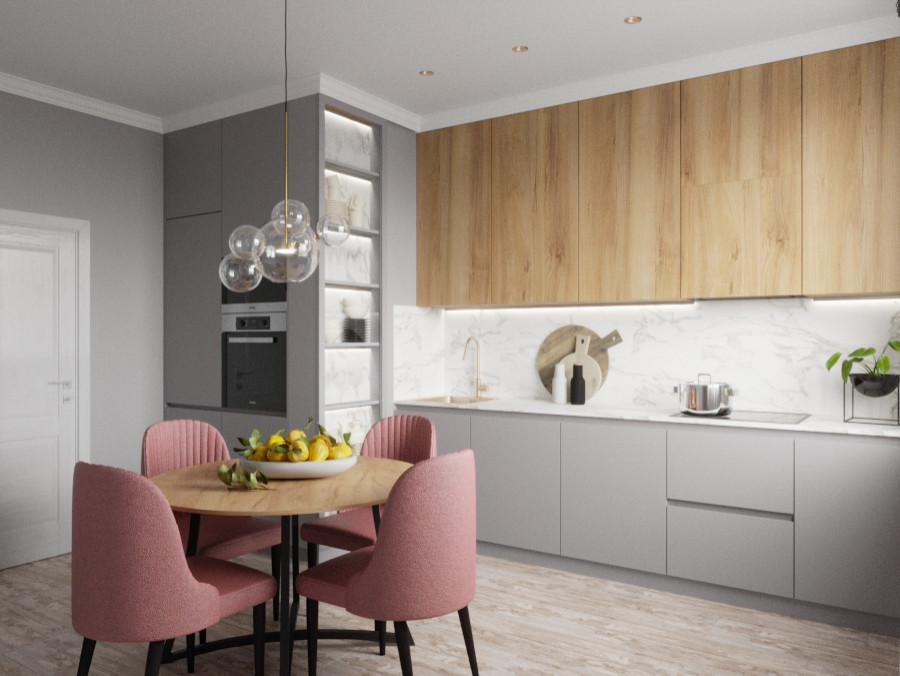 Дизайн-проект для двухкомнатной квартиры. 63.33 кв.м