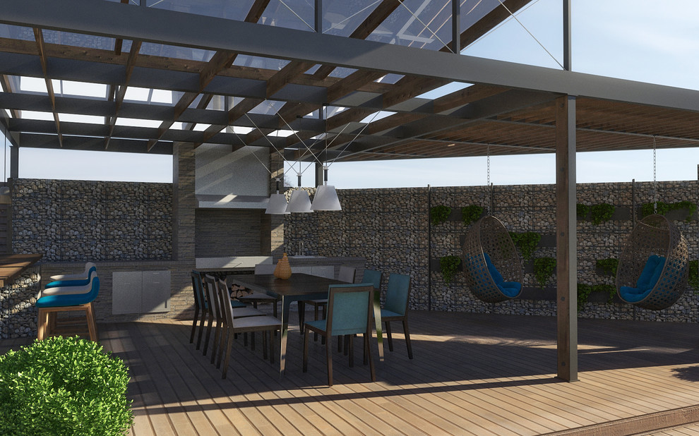 Ландшафтный дизайн участка на берегу залива