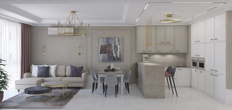 Обложка проекта: Четырехкомнатная квартира 108 м.кв.