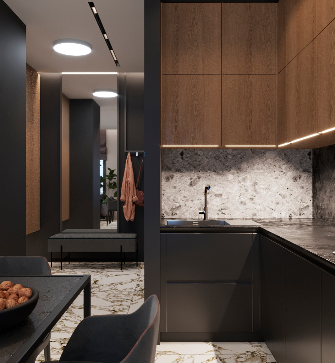 Минималистичный интерьер на Юге Москвы