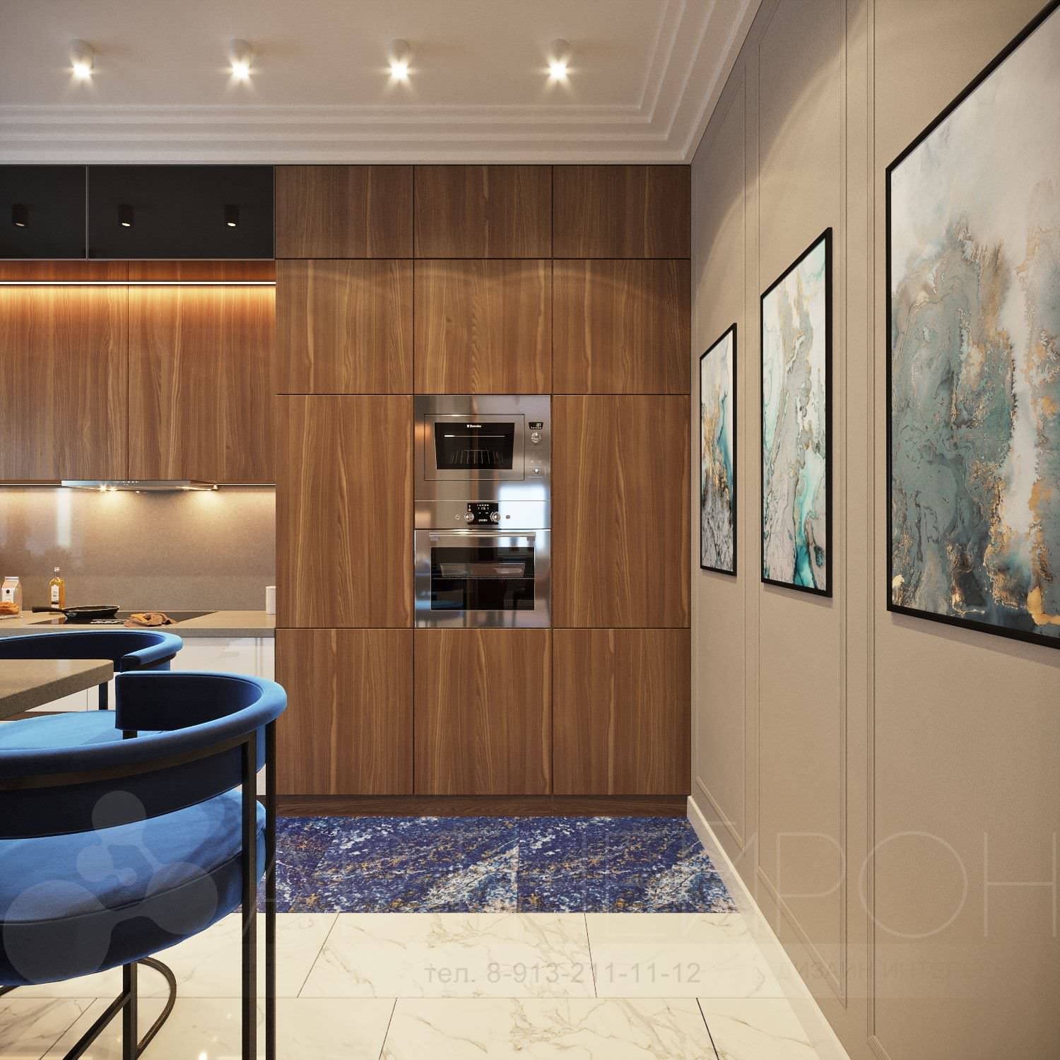 Дизайн кухни в квартире в Барнауле