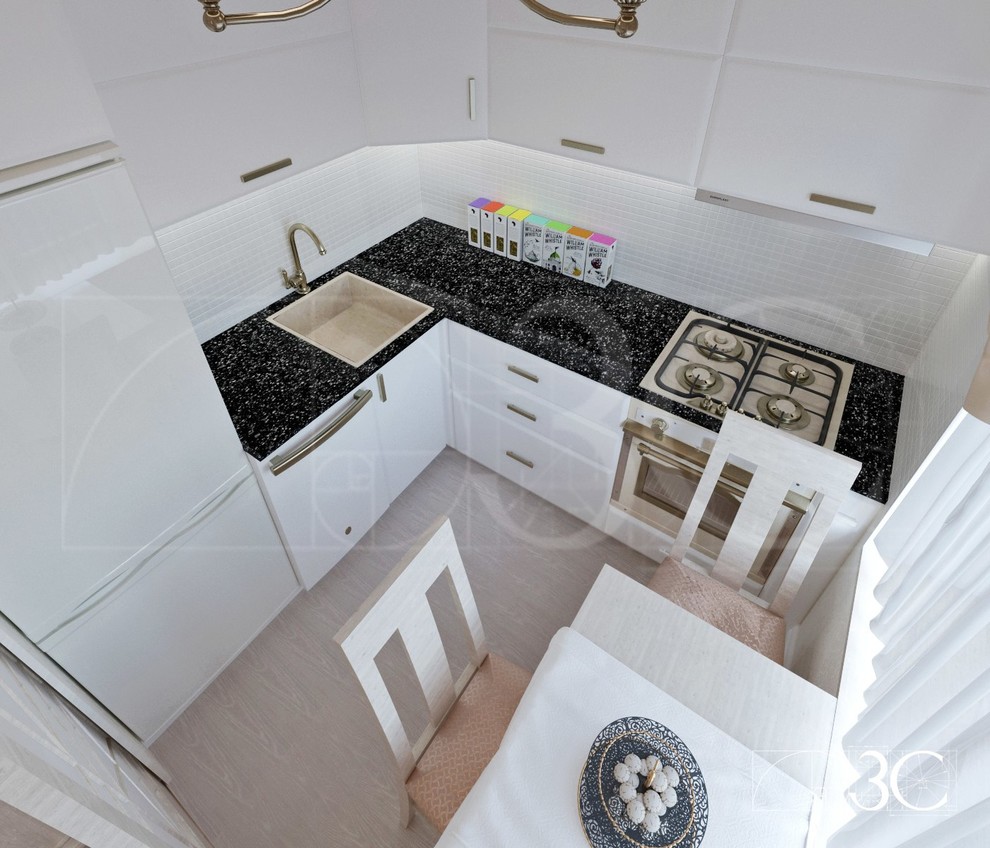 Маленькая кухня в современной классике