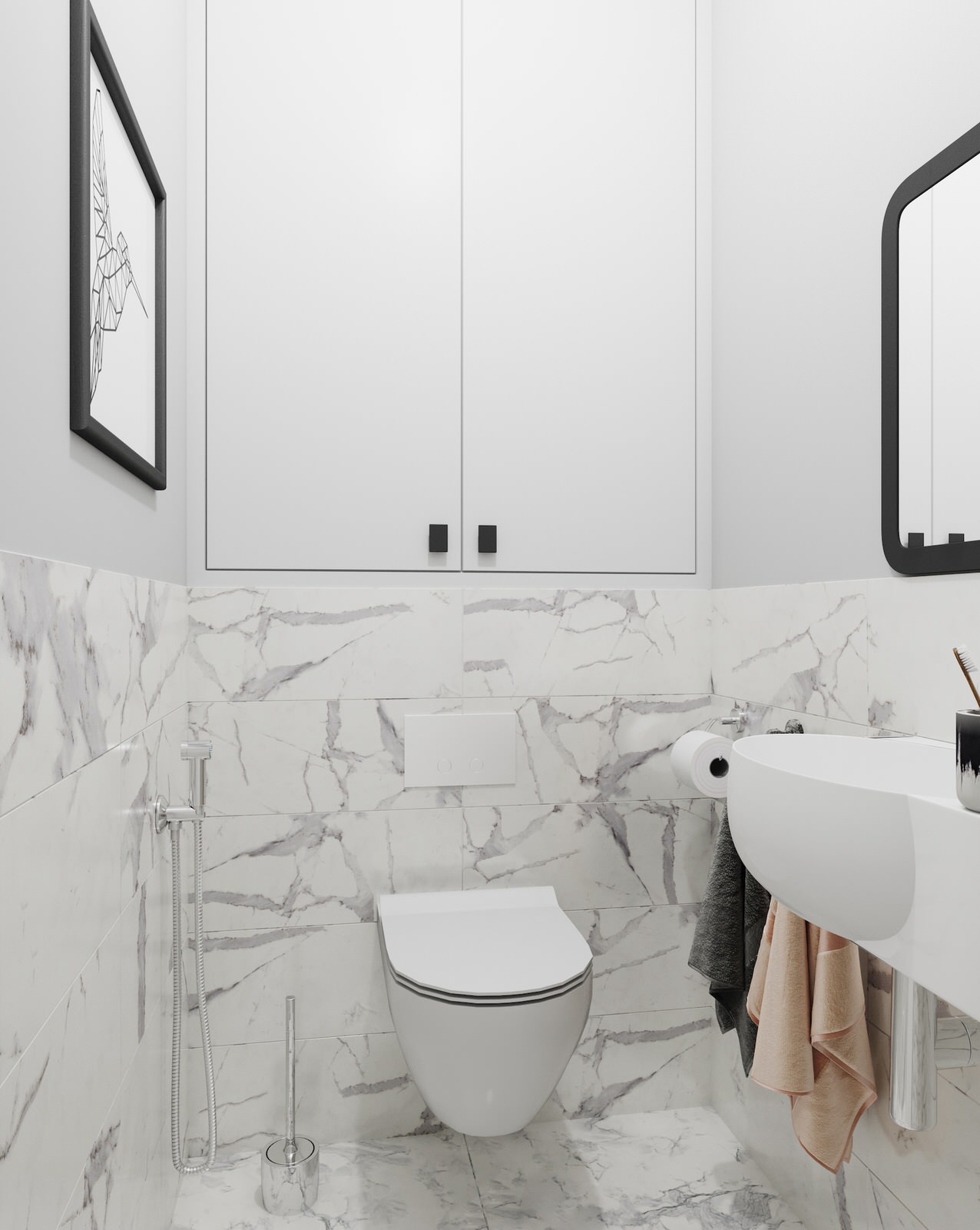 Контрастный белый