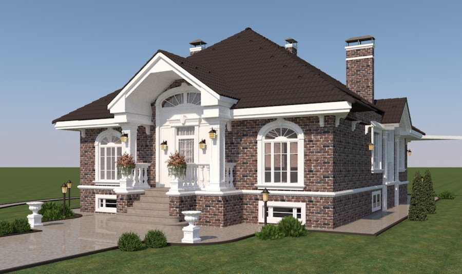 Гармония одноэтажного дома