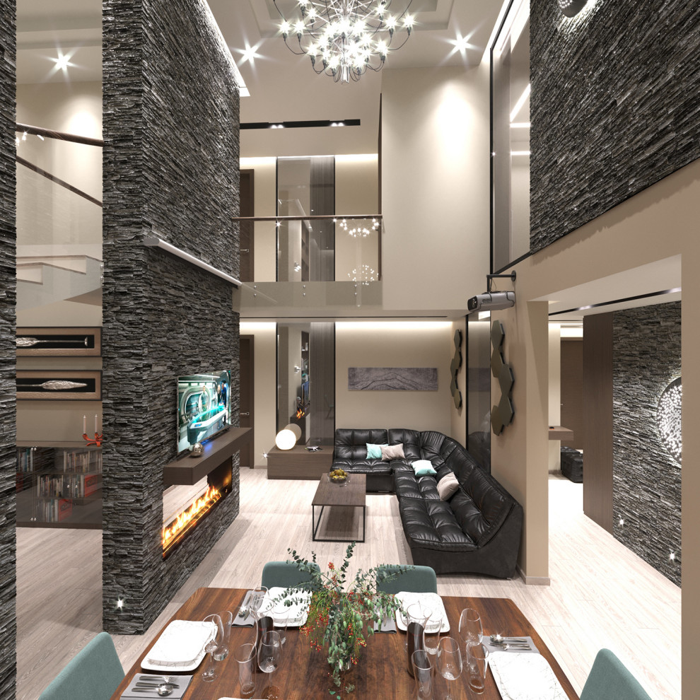 Обложка проекта: Дизайн двухуровневой квартиры 170 м² ЖК «ORDYNKA»