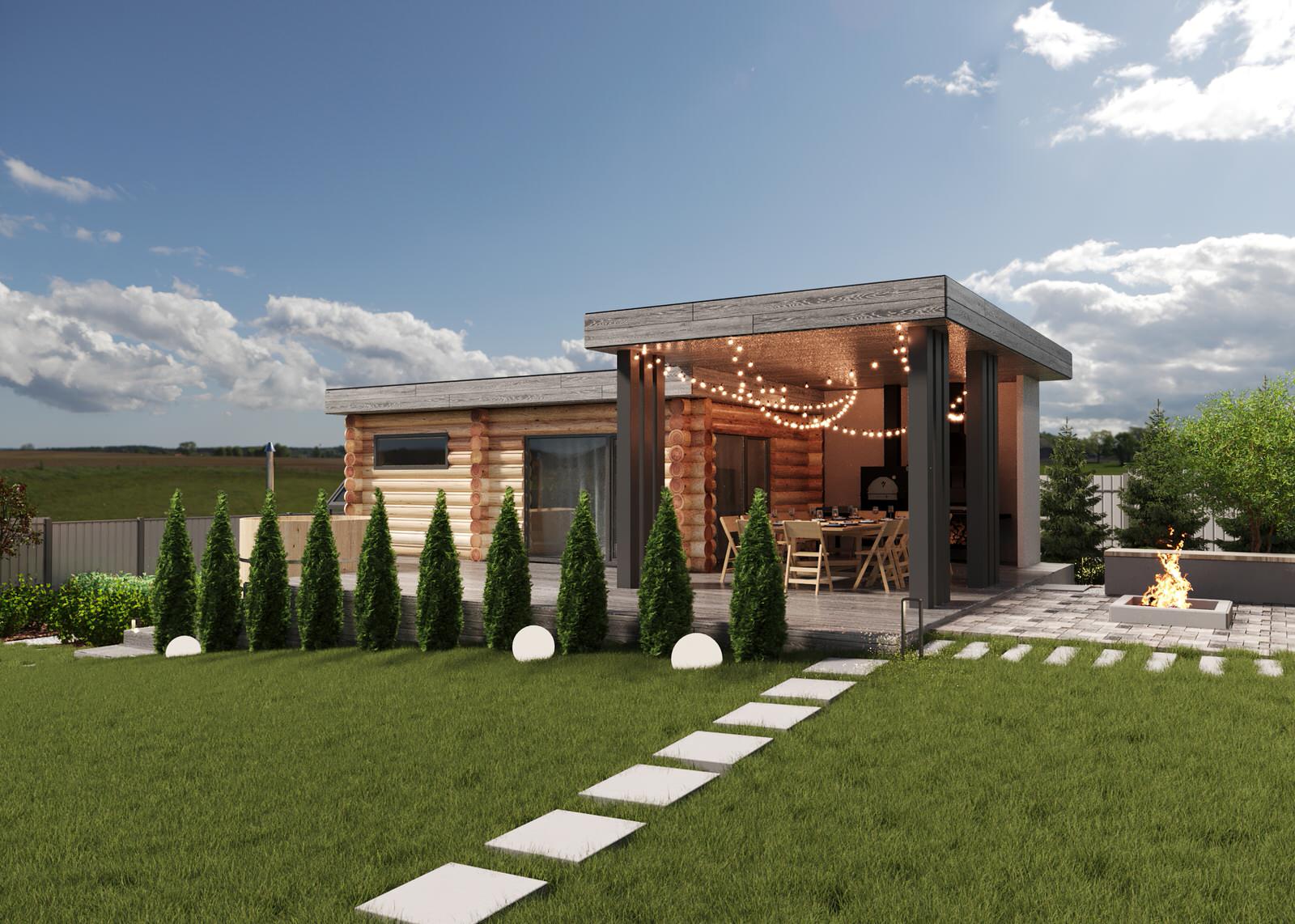 Ландшафтный дизайн участка в п. Южный прииск