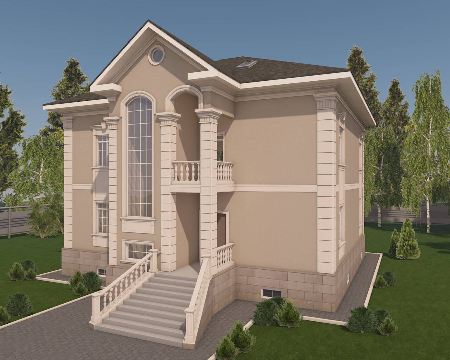 Дизайн фасадов загородных домов