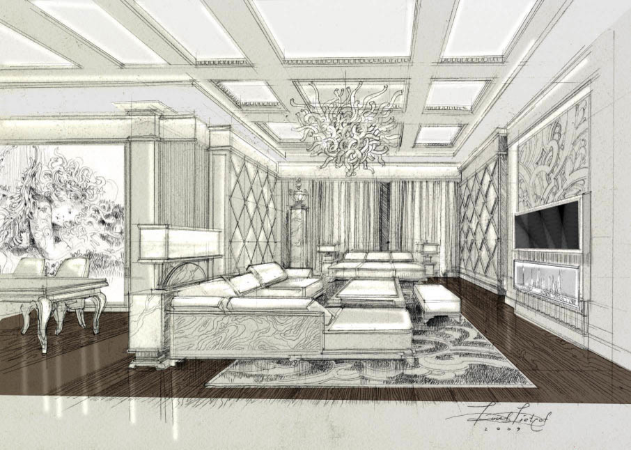 Эскизы - дизайн интерьера