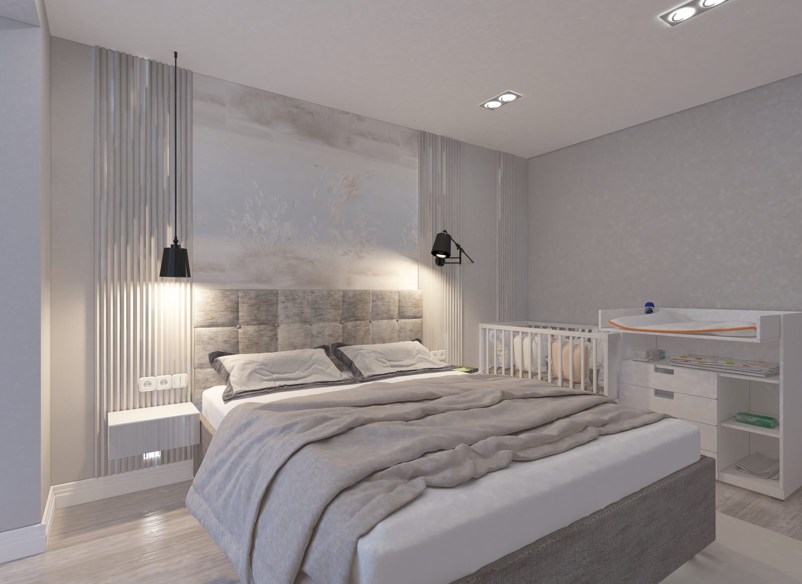 Дизайн спальни в современном стиле.