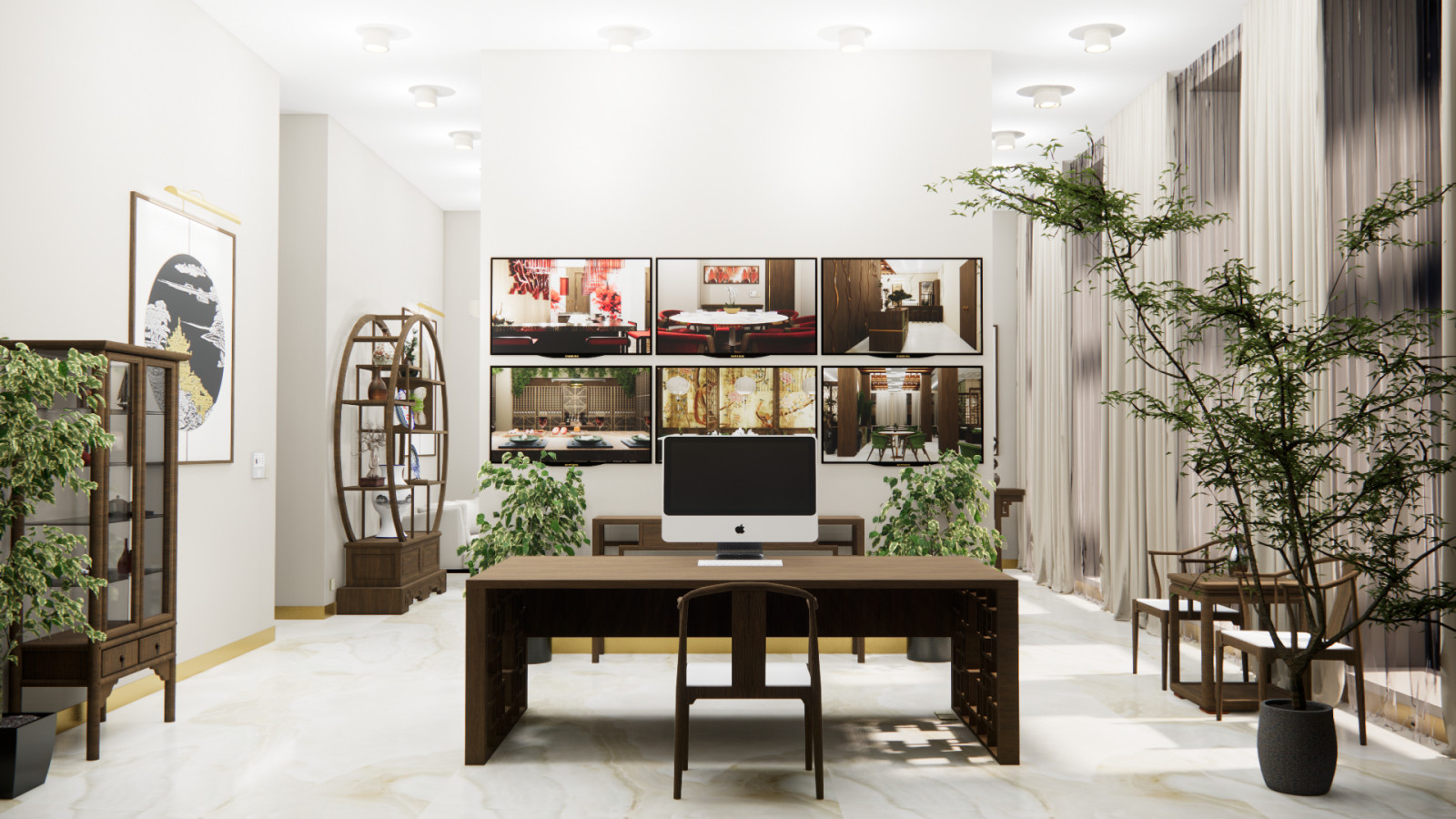 Визуализация проекта китайского ресторана