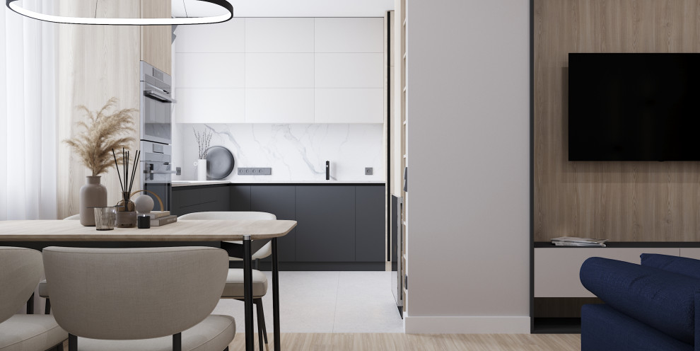 Обложка проекта: Современные апартаменты в природных тонах