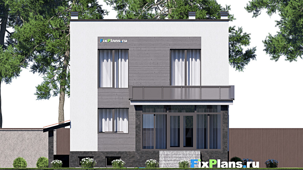 Проект двухэтажного дома 16х9 м S216м2 F-18188