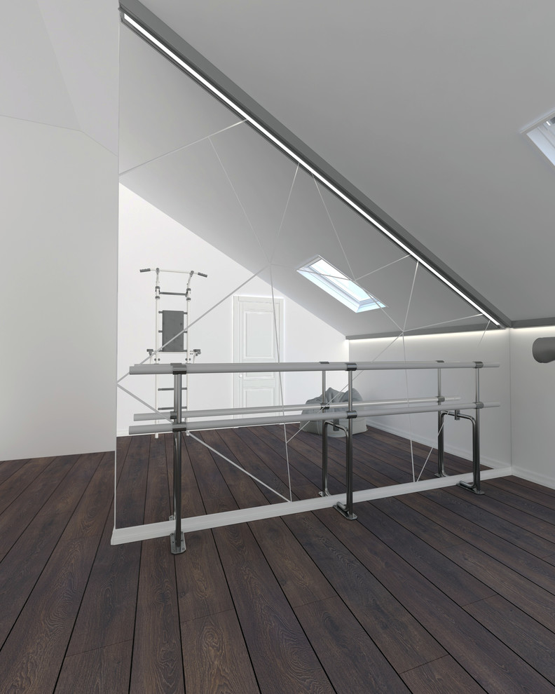 Дизайн интерьера холла на втором этаже