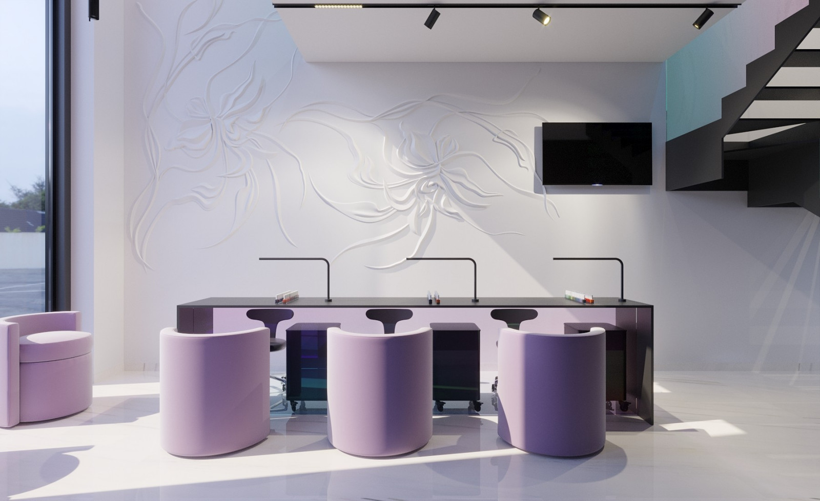 Minimalist Beauty Salon Interior Design