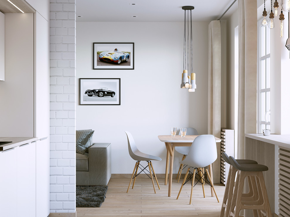 Квартира в современном стиле с акцентами скандинавского.