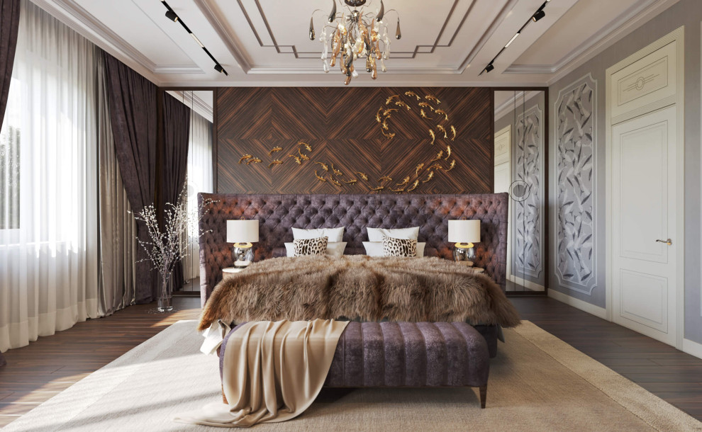 Дизайн интерьера одноэтажного жилого дома в стиле арт-деко