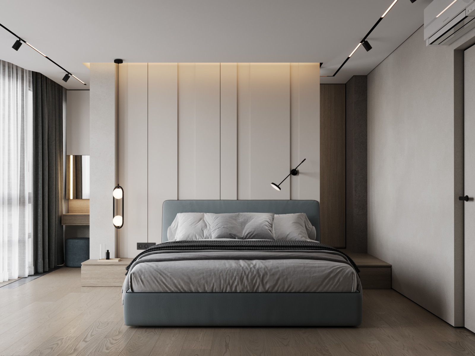 Интерьер квартиры с панорамными окнами