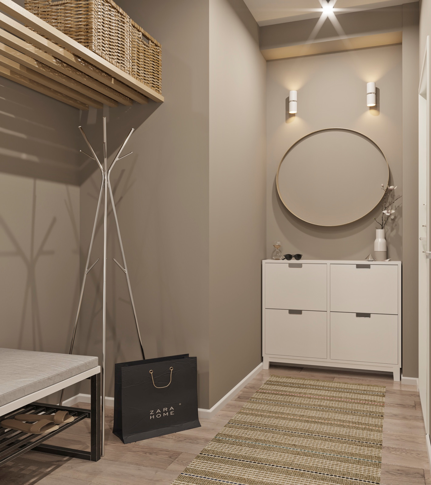 Обложка проекта: Жк «Семейный» ,  небольшая квартира для мамы и дочки