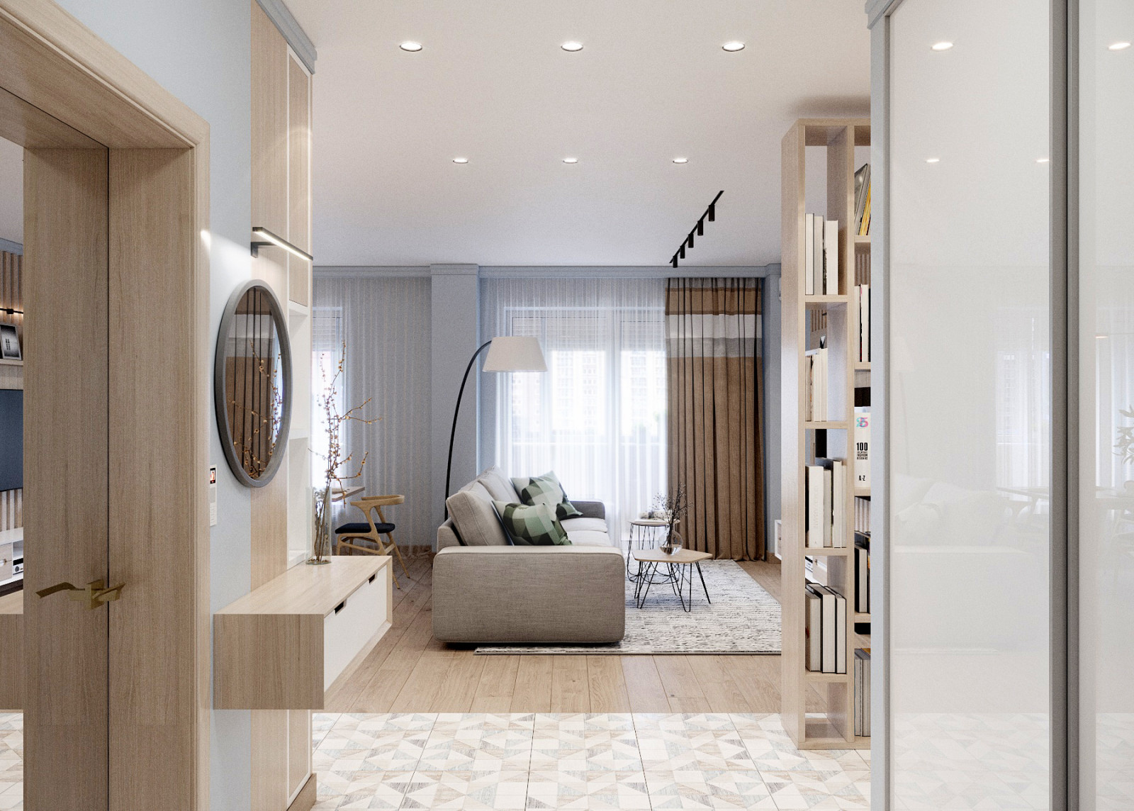 Интерьер квартиры Сканди