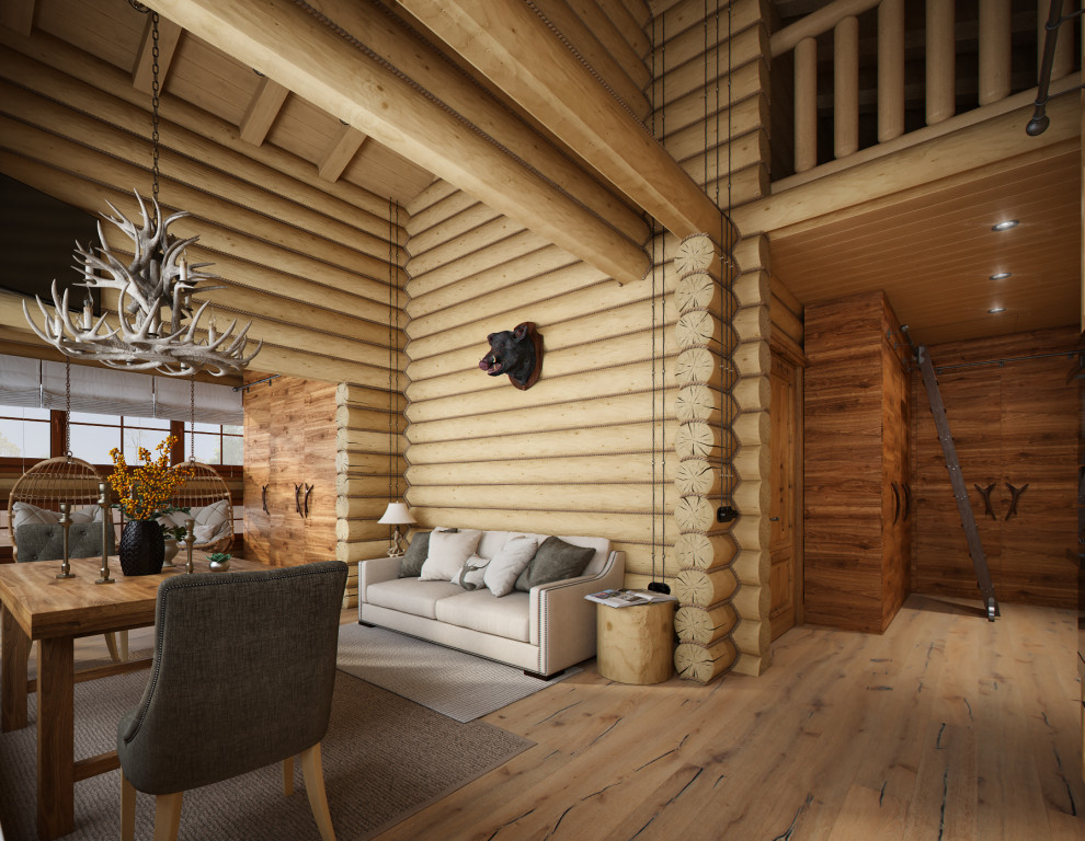 Обложка проекта: Деревянный дом с баней