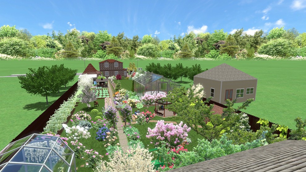 Ландшафтный проект узкого участка