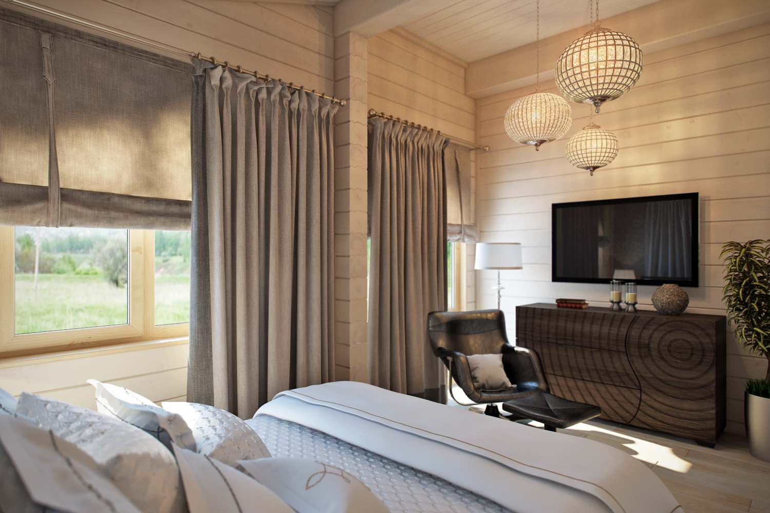 Коттедж из бруса в Москве