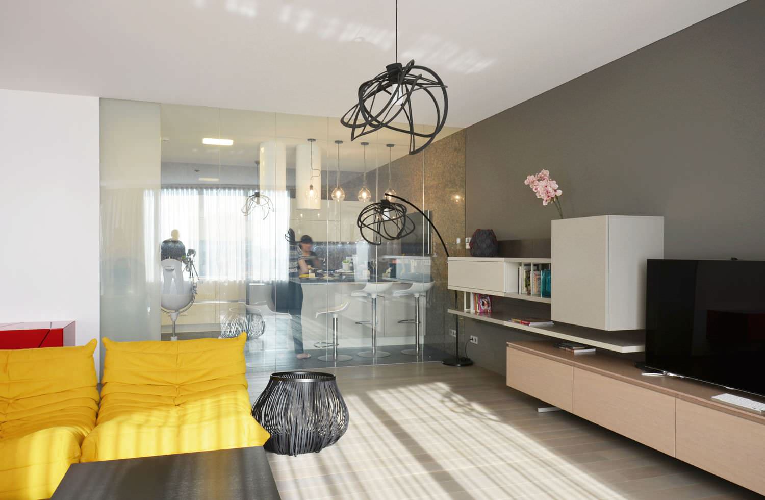 Все дело в акцентах: современная квартира в Ереване