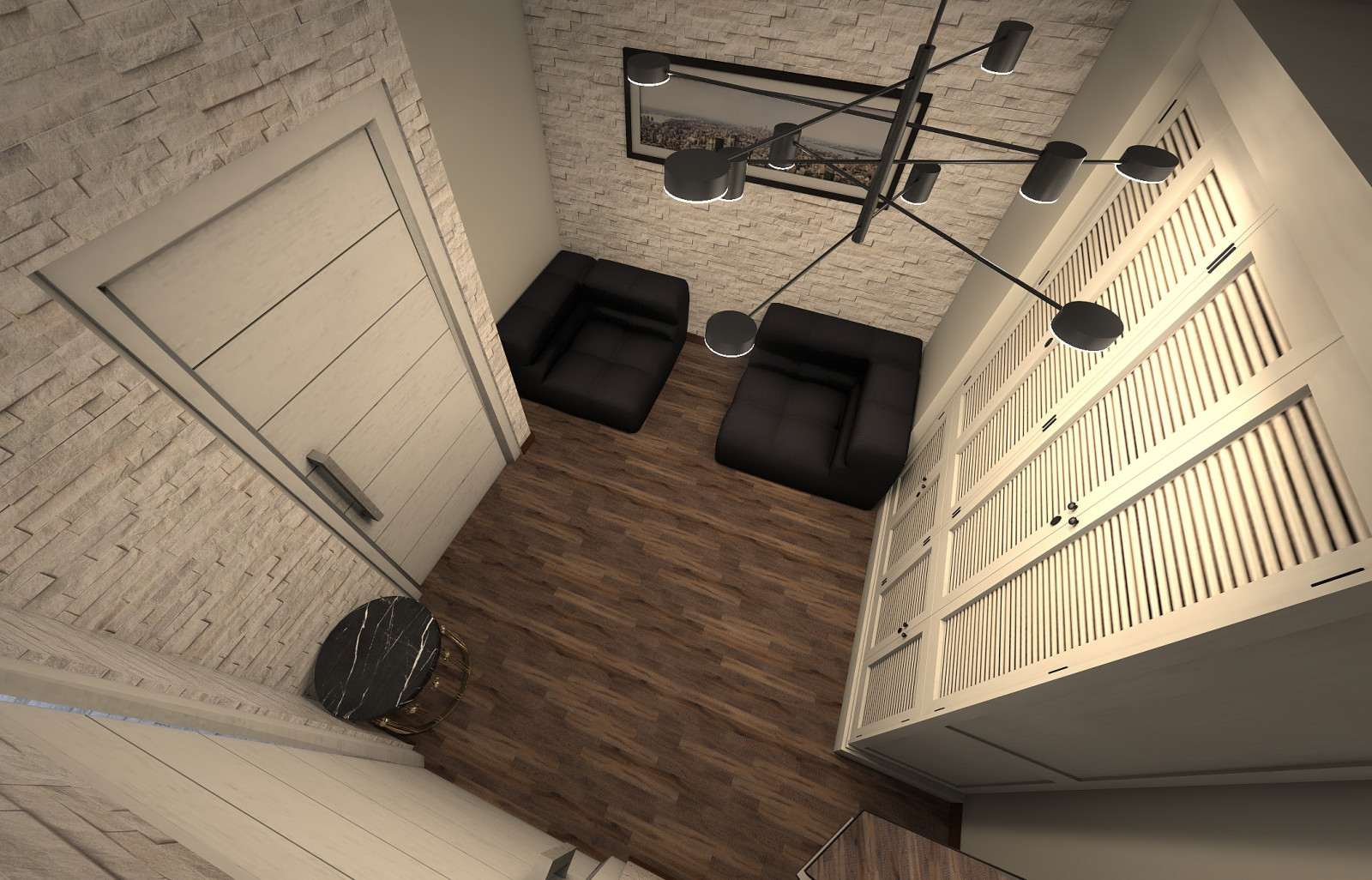 Загородный дом с элементами лофт