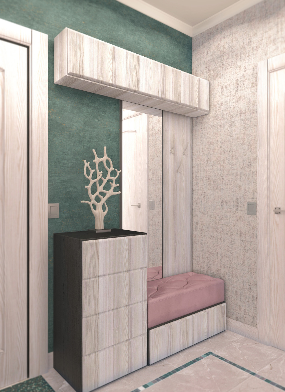 Дизайн проект 1-но комнатной квартиры для сдачи в аренду