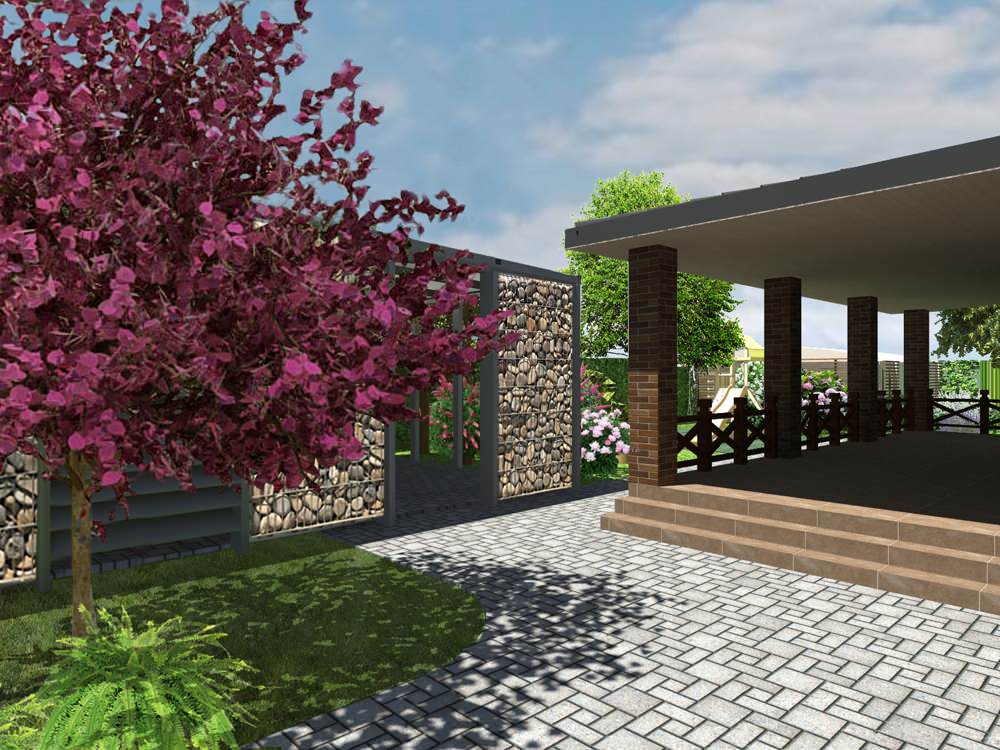 Ландшафтный дизайн участка в Белореченском районе