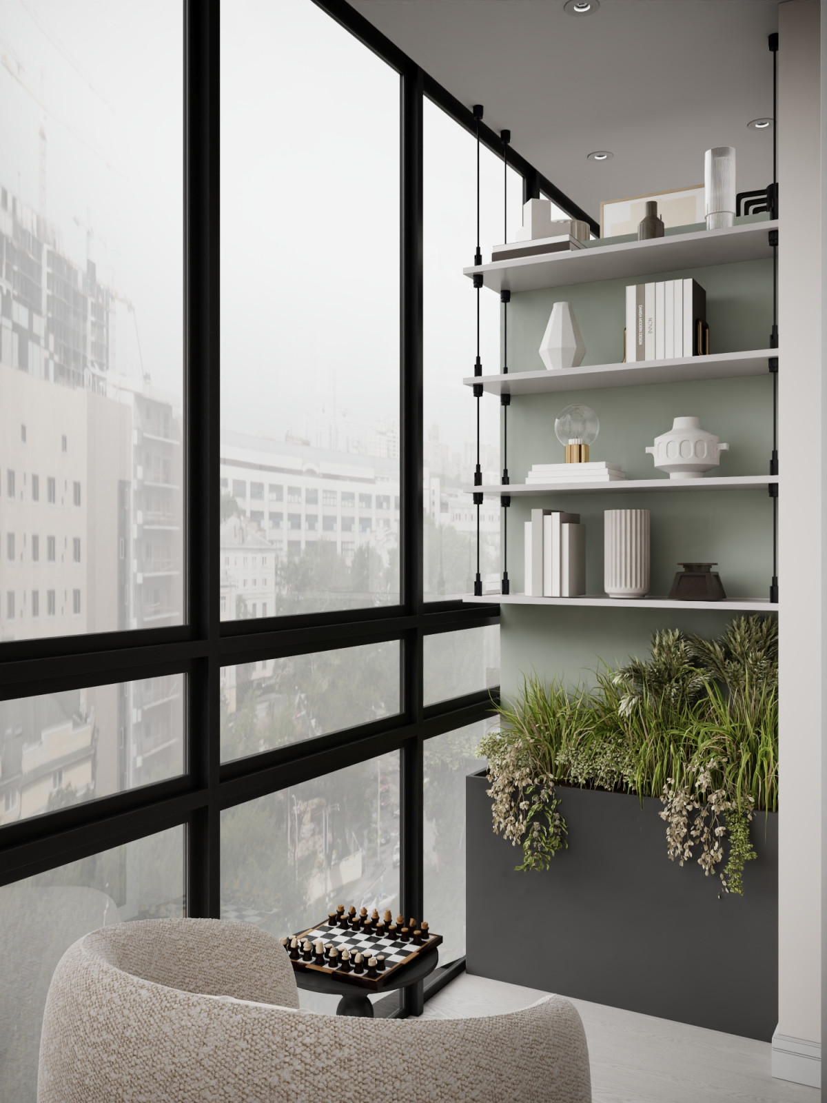 Обложка проекта: КВАРТИРА В ПОСЁЛКЕ «ОТРАДНОЕ», 40 м²