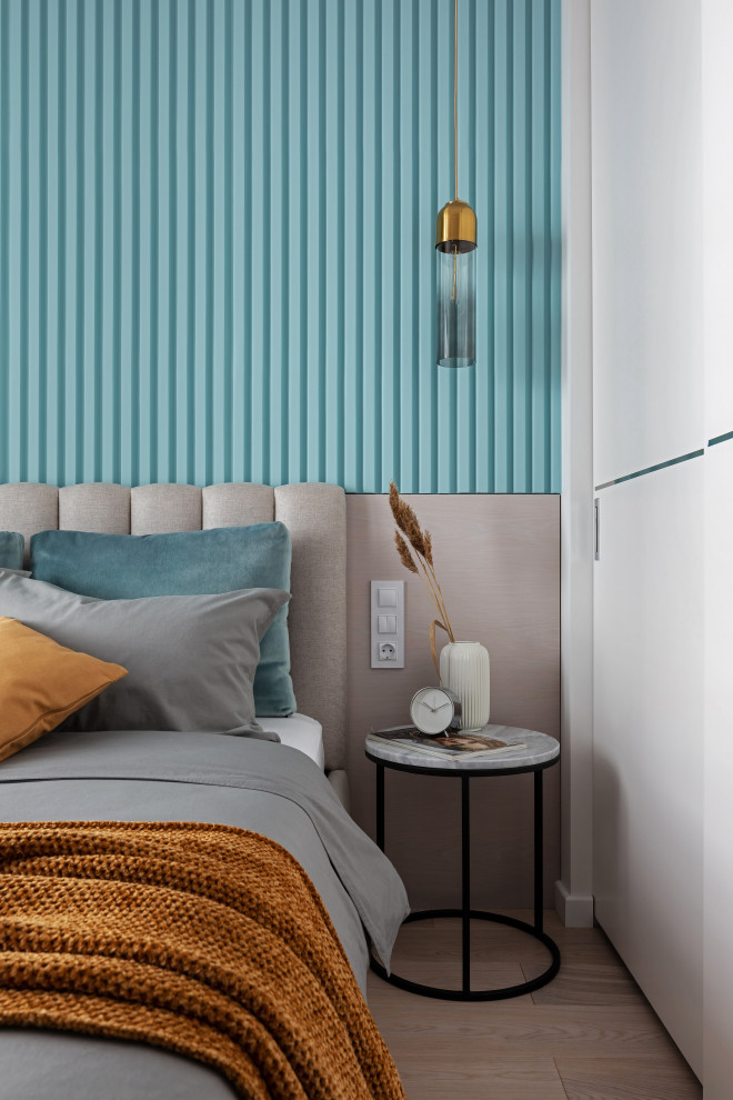 Однокомнатная квартира в бирюзовых тонах