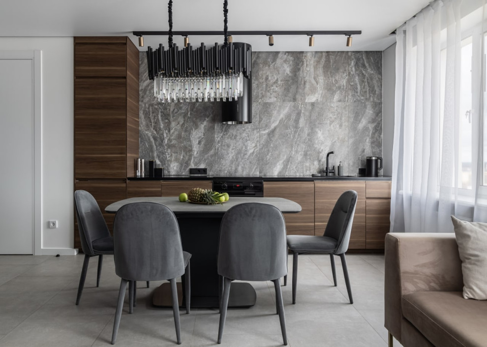 Квартира в серых тонах