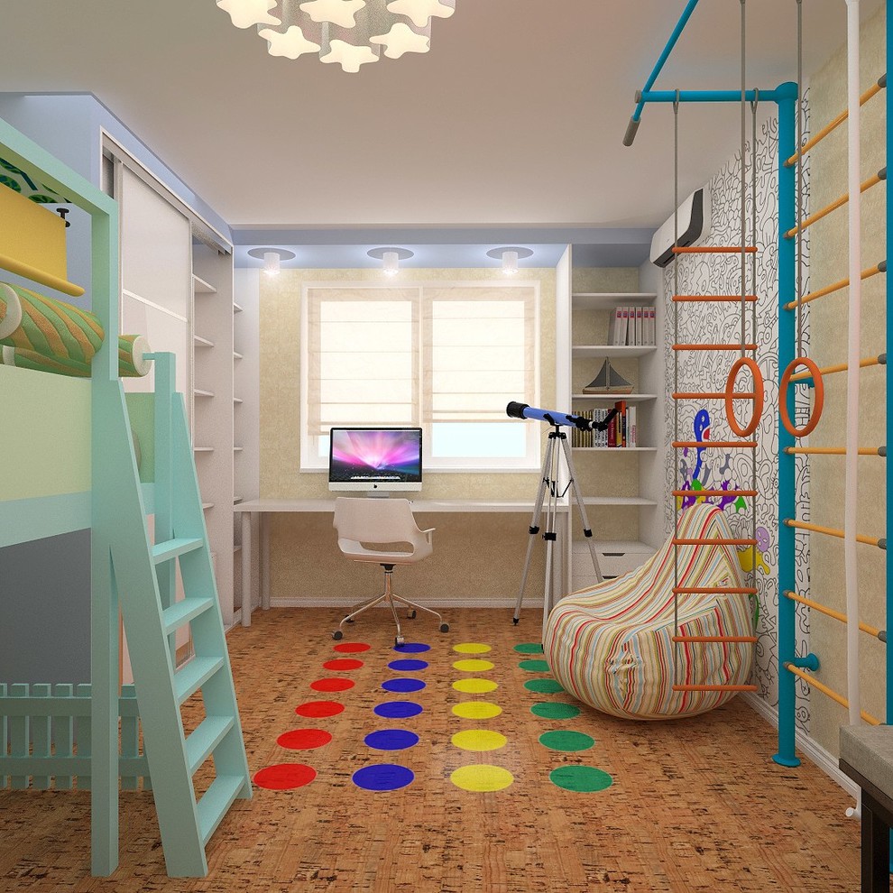 Квартира для семьи с 3 детьми в стиле лофт