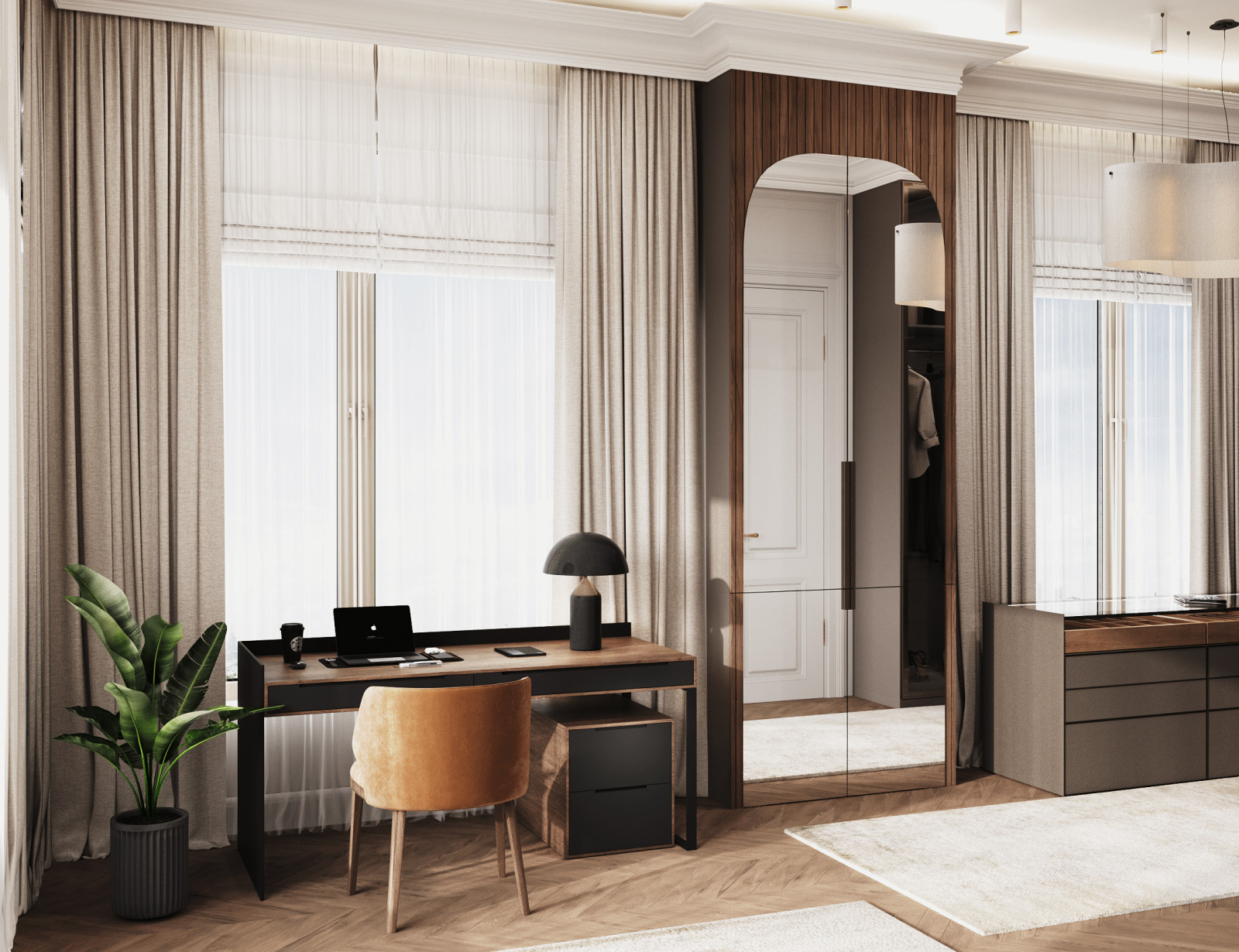 Современный интерьер на 200 кв.м.