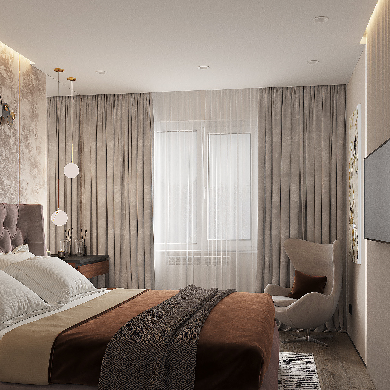 Дизайн проект квартиры, площадью 84 м2 в г. Санкт-Петербург