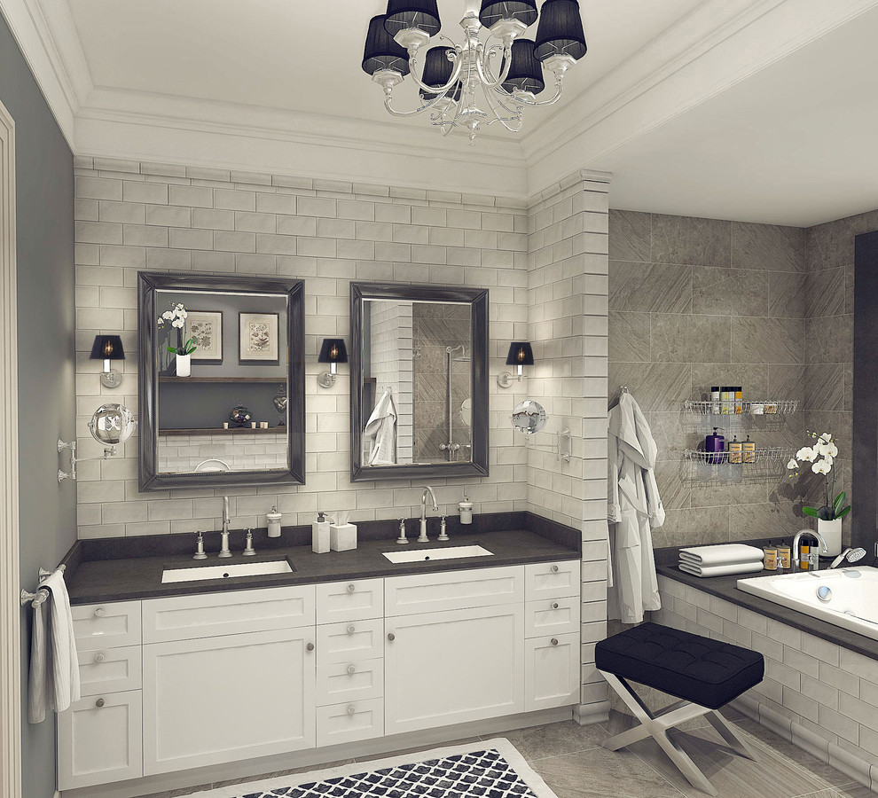 Обложка проекта: Ванная комната  в стиле современной классики