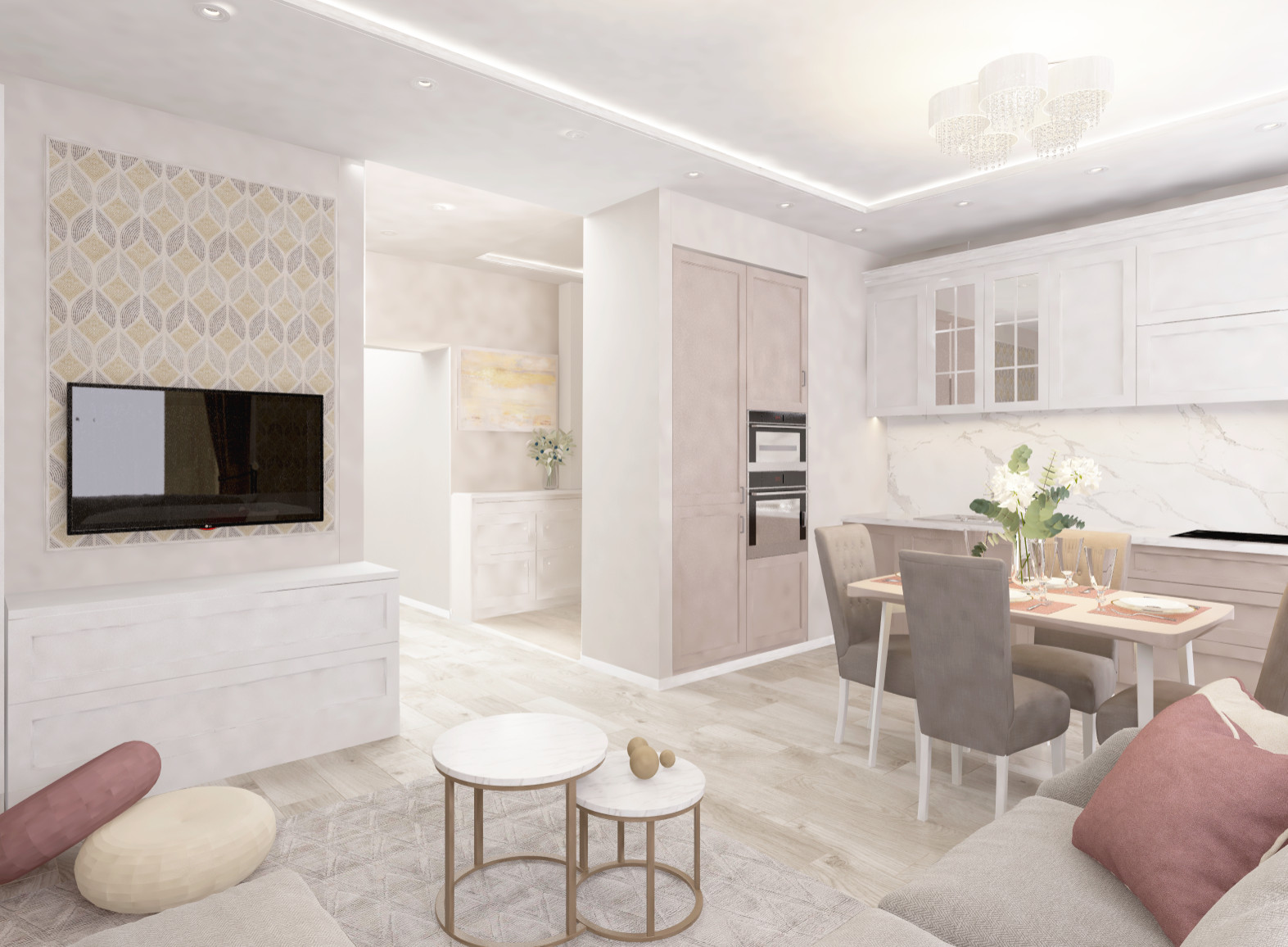 Двухкомнатная квартира - студия