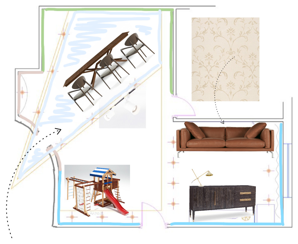 Обложка проекта: Гостиная для многодетной семьи