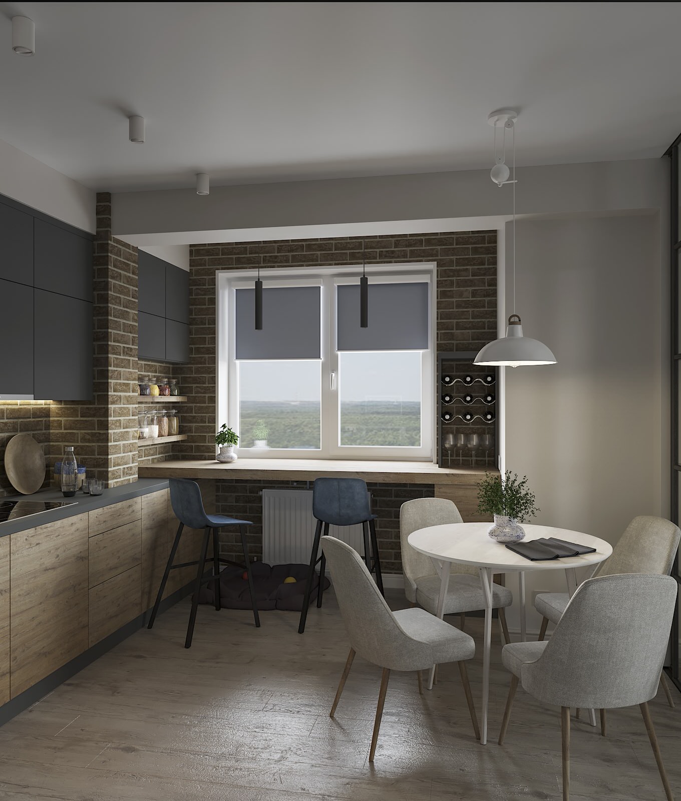 Столовая зона.