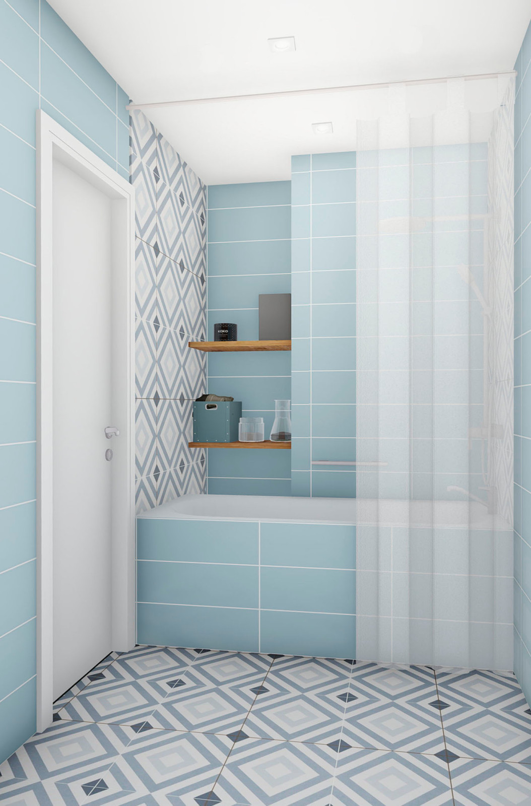 Квартира для семьи с двумя детьми в скандинавском стиле