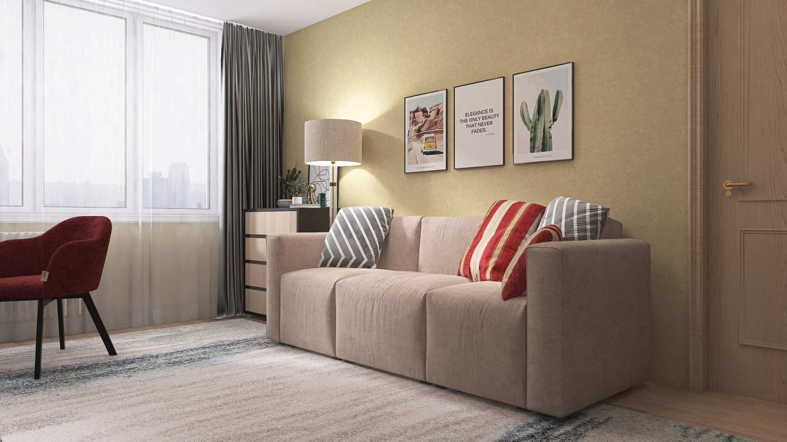 Однушка на четверых в Мкр Садовый