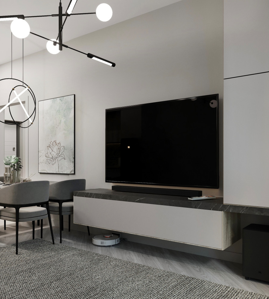 "Ничего лишнего". Квартира 70 кв.м., ЖК "Отражение"