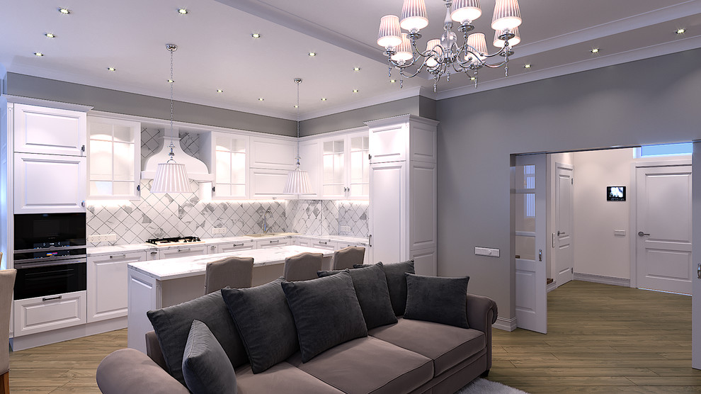 Многоэтажная квартира в Пушкине