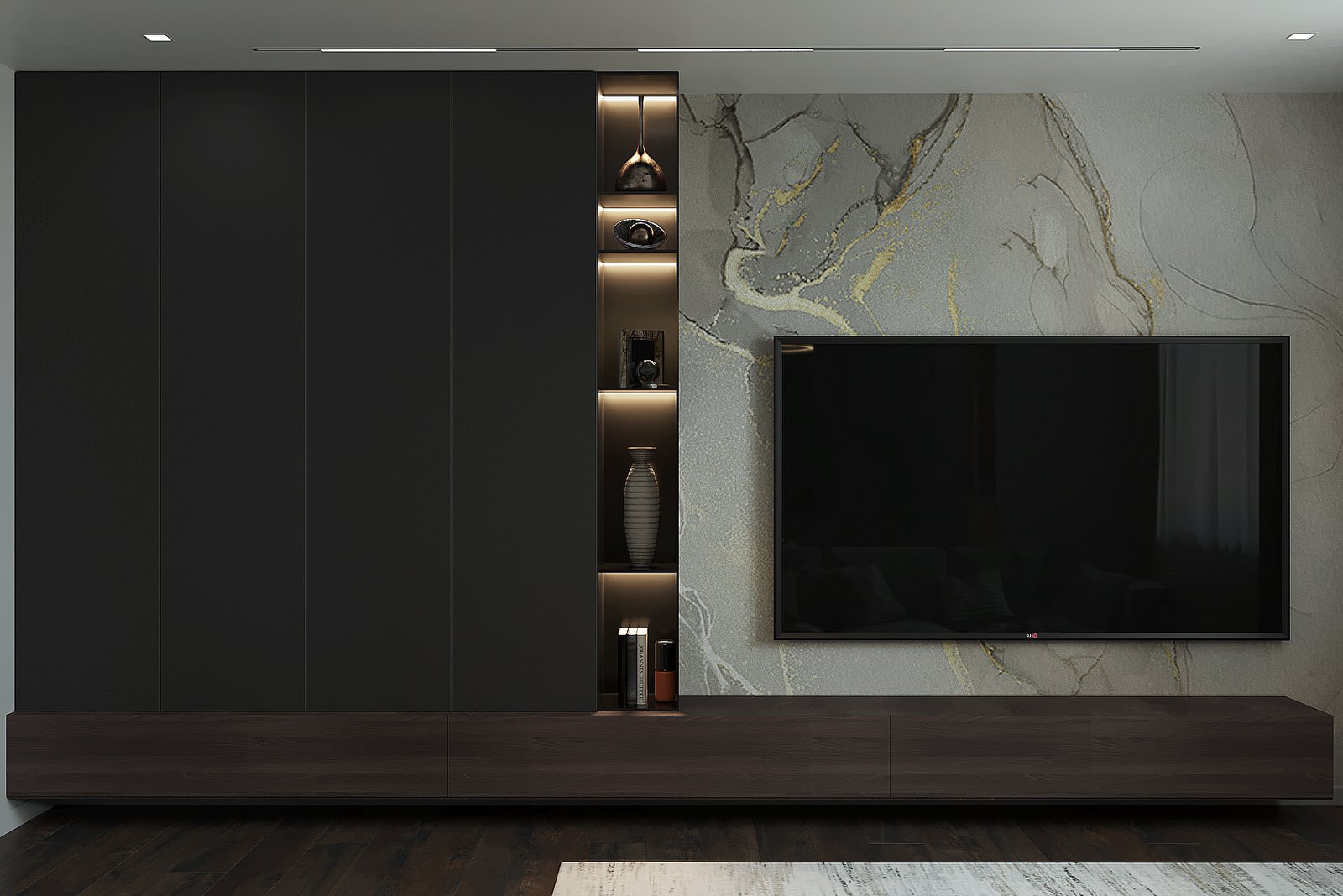 Двухуровневая квартира для молодой семьи