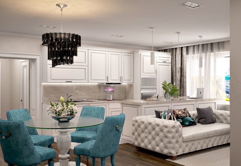 Дизайн-проект 4-х комнатной квартиры в Уфе 100 кв.м.