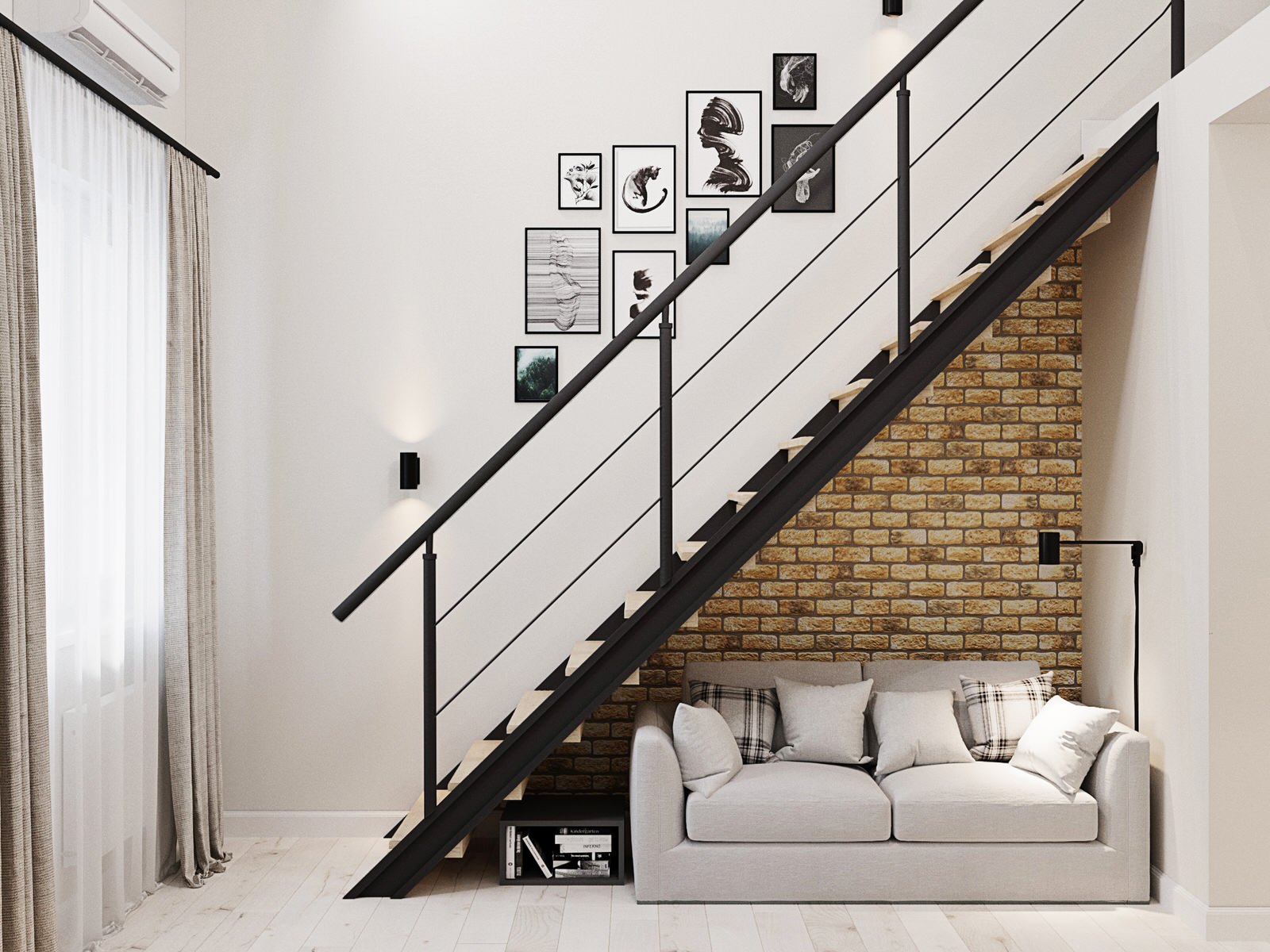 Обложка проекта: студия с антресолью