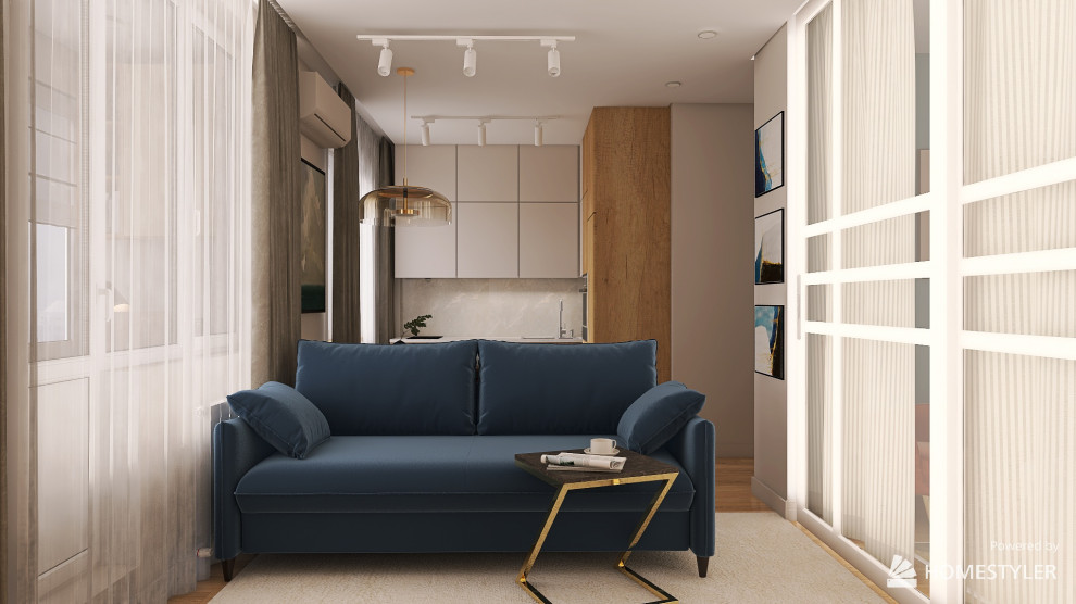 Однокомнатная квартира 51м2 для молодой семьи с ребенком