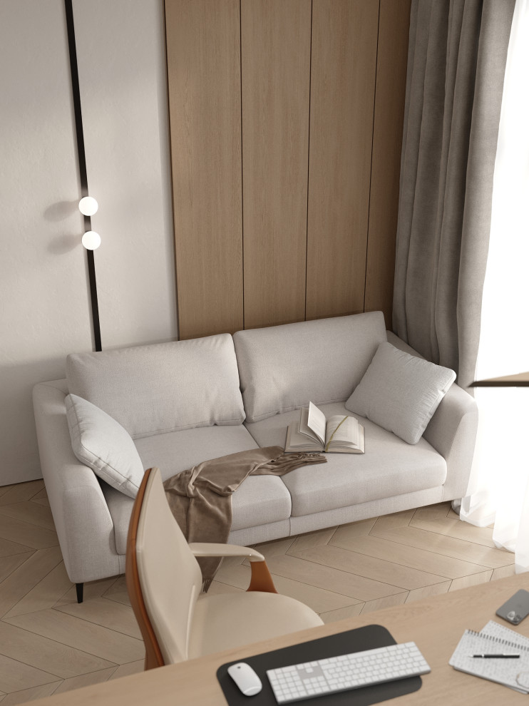 Проект 2-х уровневой квартире в эко-стиле.